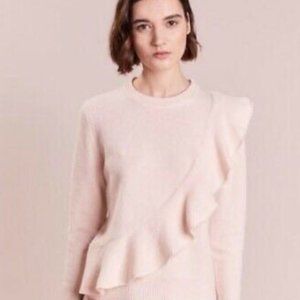 J Crew  harold blush pink 100% Merino Wool sweater size Small